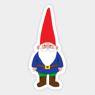 Traditional garden gnome Sticker